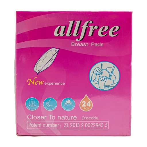 [72980] Protectores para pezón desechable 24 piezas ALLFREE