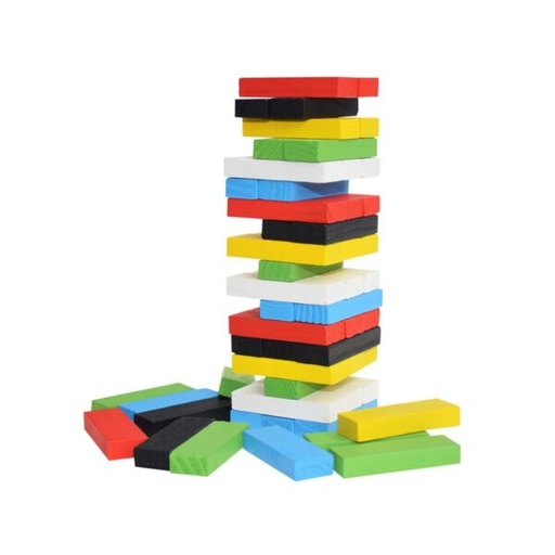 [60433] Jenga de madera colorido
