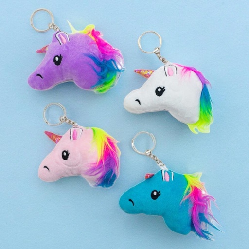 [80958] Llavero cabeza de unicornio 9cm Ud.
