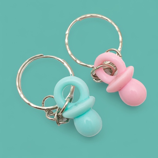 [72667] Llavero baby shower chupete 12 piezas