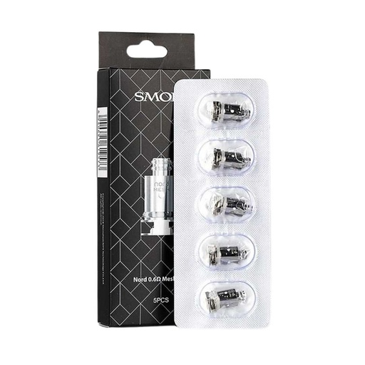 [NORDMESH0.6] SMOK NORD MESH 0.6OHM COIL HEAD 5/PACK