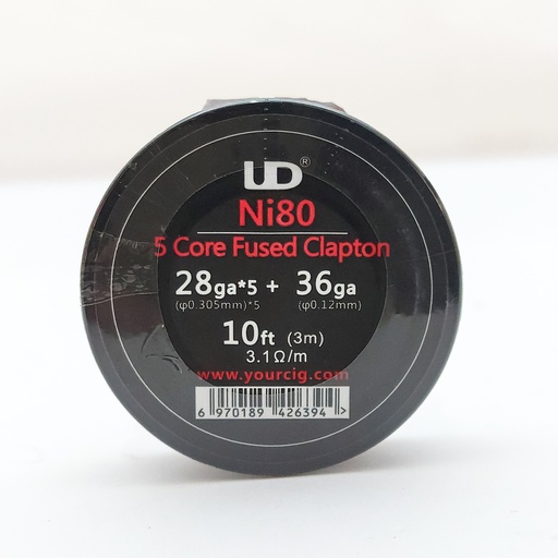 [UDNI805CORE] UD NI80 5 CORE FUSED CLAPTON 28GA*5+36GA 3.1OHM/M