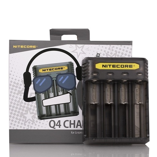 [6952506492527] NITECORE INTELLICHARGER Q4 US PLUG CHARGER CLEAR