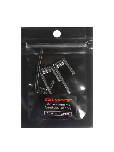 [E05013] COIL MASTER STAPLE STAGGERED FUSED CLAPTON 0.2OHM