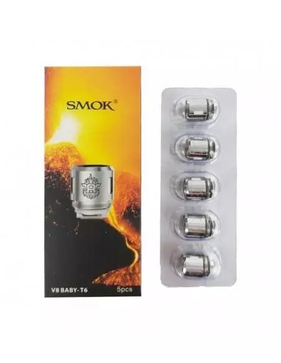 [TFV8BT6] SMOK TFV8 BABY-T6 0.2OHM COIL HEAD 5/PACK