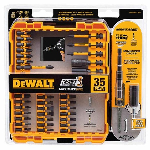 [DWA2NGFT35IR] Juego Puntas 35 piezas Dewalt DWA2NGFT35IR