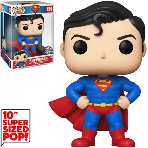 FUNKO POP DC COMICS SUPERMAN EXCLUSIVO - SUPERMAN 159 (SUPER TAMAÑO 10")