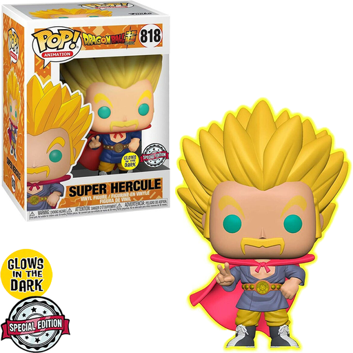 FUNKO POP ANIMATION DRAGON BALL SUPER EXCLUSIVO - SUPER HERCULE 818 (GLOW)