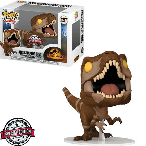 FUNKO POP JURASSIC WORLD DOMINION EXCLUSIVO - ATROCIRAPTOR (ROJO) 1217