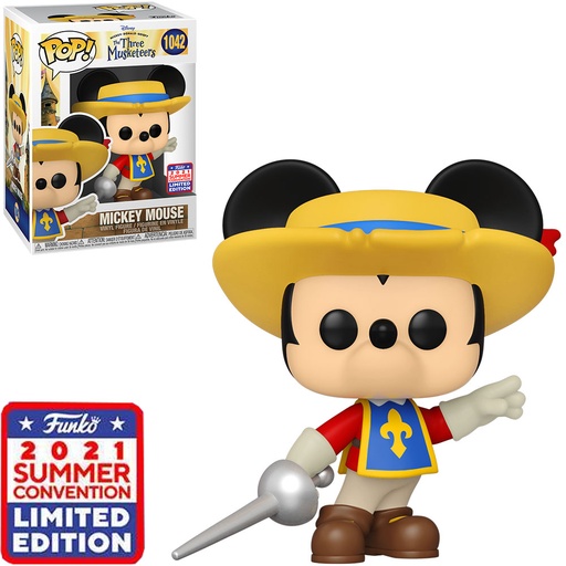FUNKO POP DISNEY LOS TRES MOSQUETEROS EXCLUSIVO SDCC 2021 - MICKEY MOUSE 1042