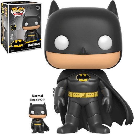 FUNKO POP HEROES DC SUPER HEROES BATMAN 80 ANIVERSARIO - BATMAN 01 SUPER TAMAÑO 18"
