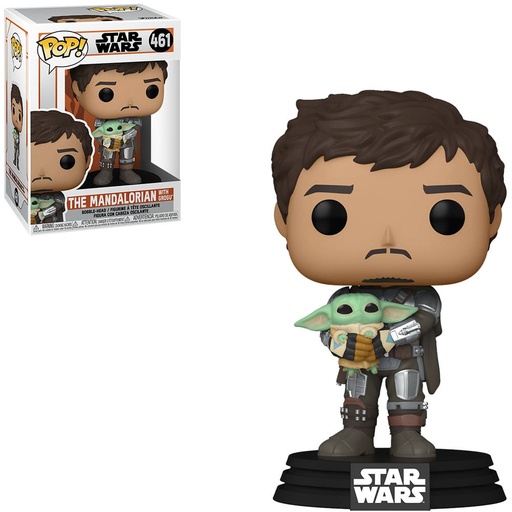 FUNKO POP STAR WARS EL MANDALORIANO - EL MANDALORIANO CON GROGU 461 PRECIO: