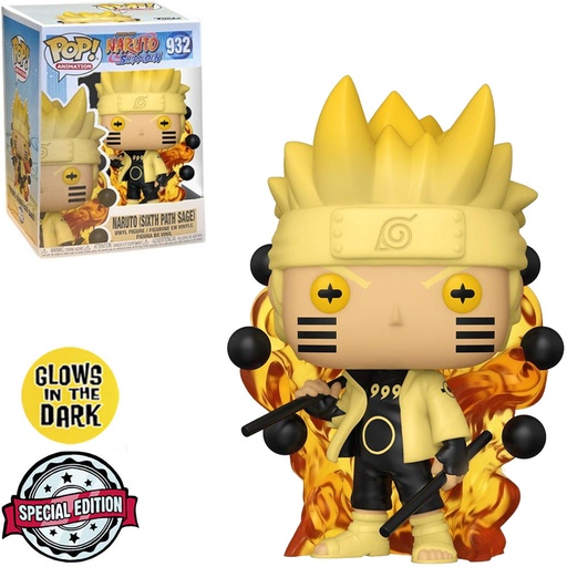 FUNKO POP NARUTO SHIPPUDEN EXCLUSIVO - NARUTO (SABIO DEL SEXTO CAMINO) 932 GLOW