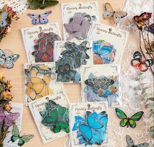 [99127] Sticker pvc serie mariposa 40pc