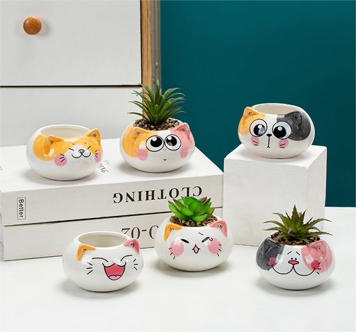[99195] Maceta diseño gatito 9cm