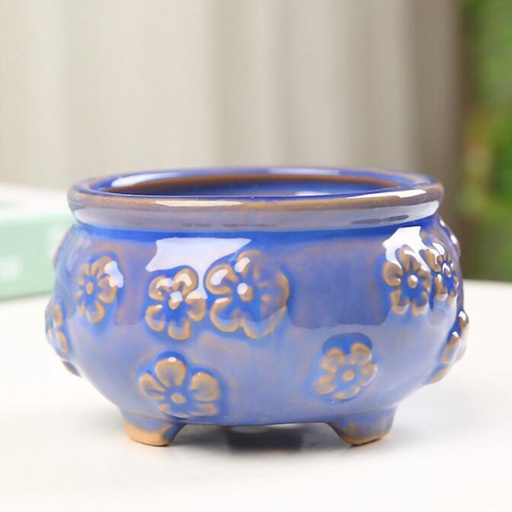[99244] Maceta con diseño de flor 11cm