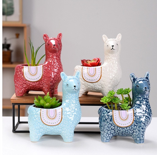 [99197] Maceta diseño de alpaca 15*15cm