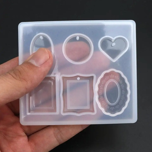 [DY067] Molde de silicona 6 diseño de dijes