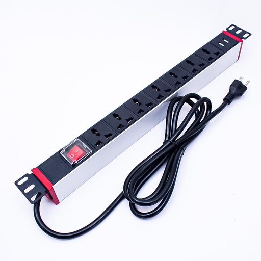[99352] Canal de tension de 7 tomas+2usb 2.1A