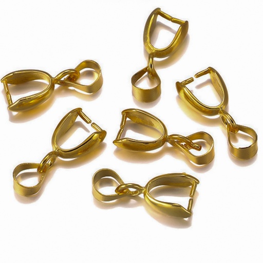 [DY143] Conector de dije dorado 10pc