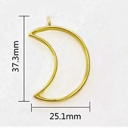 [DY154] Dije de luna en dorado 5pc