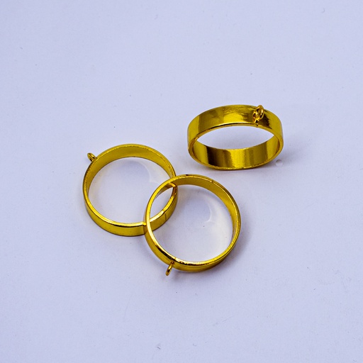 [DY165] Dije redondo en dorado (ancho) 0.7*3cm 5pc
