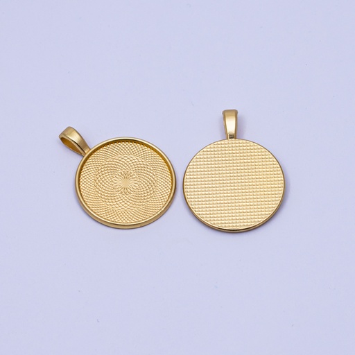 [DY169] Dije redondo en dorado 5pc