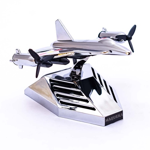 [92664] Fragancia solar para auto, diseño avion cromado