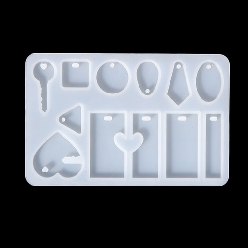 [DY047] Molde de silicona 12 diseño de dije 14*8.8cm