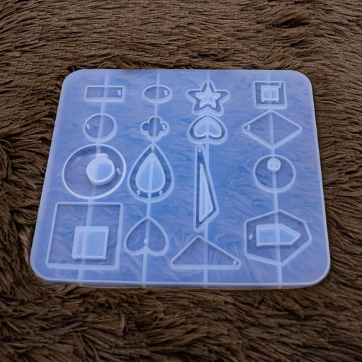 [DY056] Molde de silicona 16 diseños de dije 177*160mm