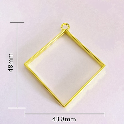 [DY159] Dije rombo en dorado 5pc