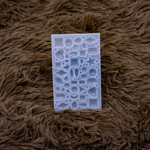 [DY065] Molde de silicona mini gema 10.5*6.5*0.7cm