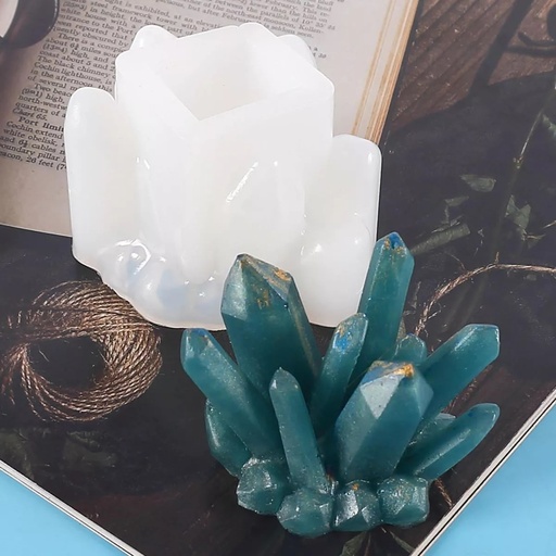 [DY125] Molde de silicona piedra cuarzo con base