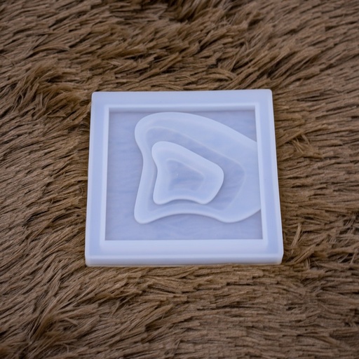 [DY029] Molde de silicona posavaso diseño centro 95mm