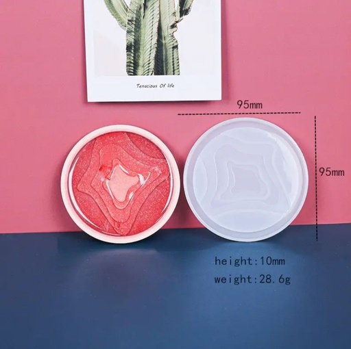 [DY094] Molde de silicona posavasos circular 95mm
