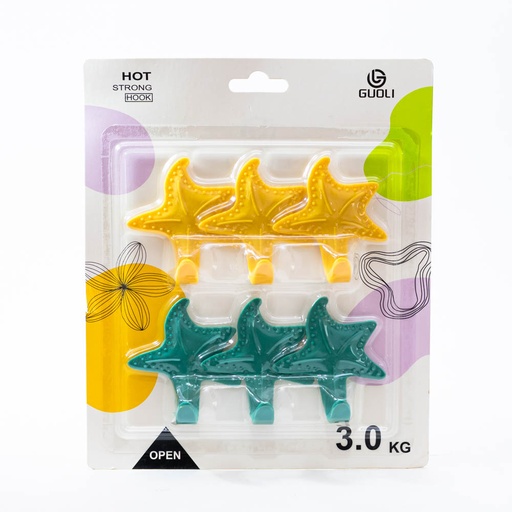 [92540] Gancho para colgar Guoli 6PC