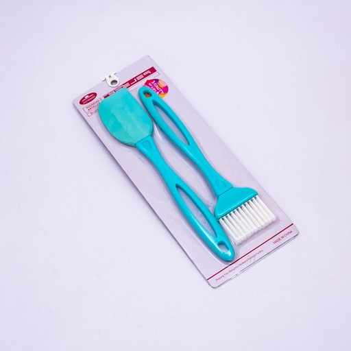 [92167] Espátula de silicona con cepillo 2pc