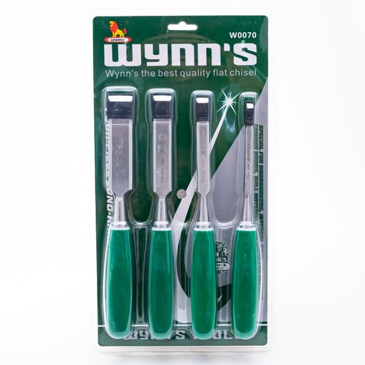 [W0070] Formón set 4 piezas WYNNS
