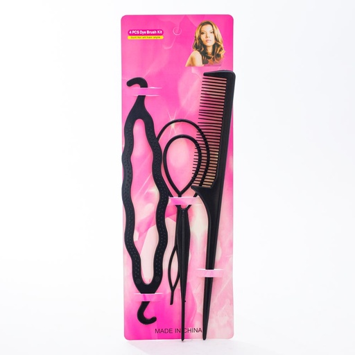 [62392] Peine con accesorios para peinado 4pc