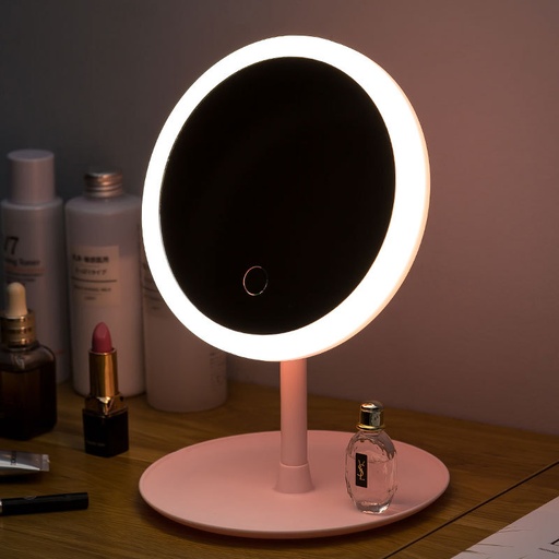 [40173] Espejo redondo con luz led
