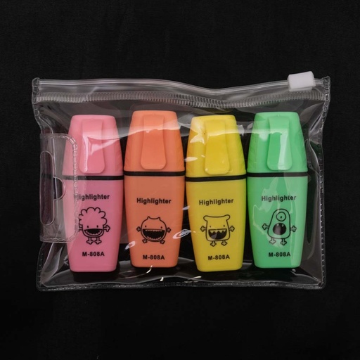 [31935] Mini resaltadores tono pastel 4pcs