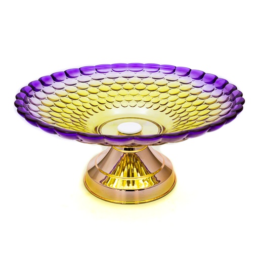 [92689] Bandeja de plastico cristal con base 32.5*14.5cm