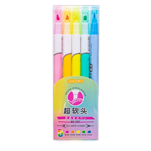 [92728] Resaltador color fluor 5pc