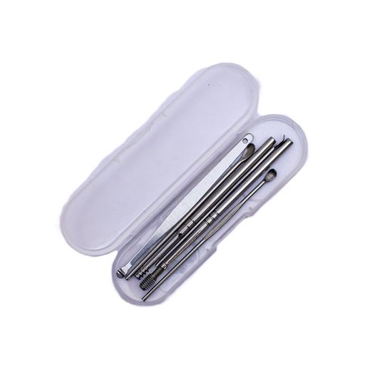 [91958] Limpiador de oído acero inox 6pc
