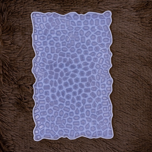 [DY189] Molde de silicona rectángulo efecto diamante