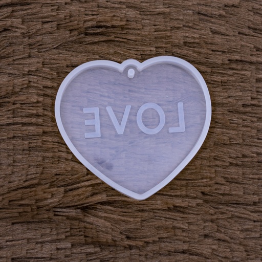 [DY199] Molde de silicona diseño dije corazón 67*60mm