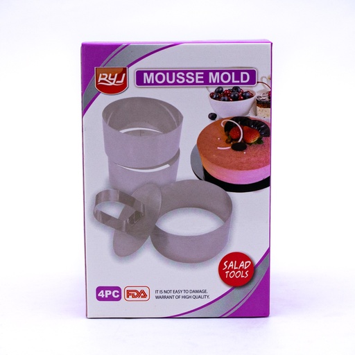 [91676] Molde de metal 3pc redondo