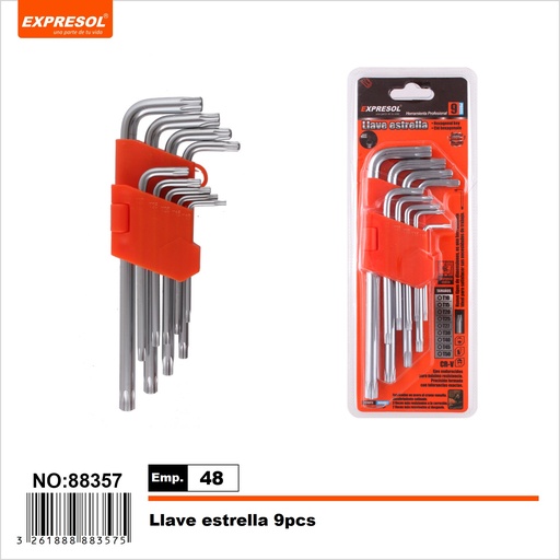 [88357] Llave estrella 9 piezas EXPRESOL