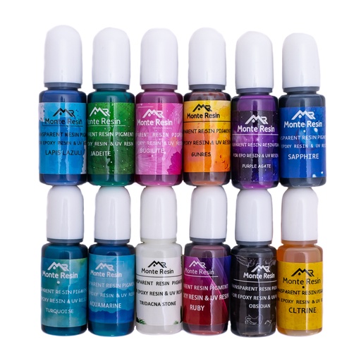 [tin12] Kit tinte translucido 12 color de 10ml