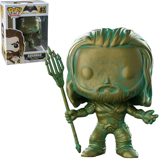 FUNKO POP HEROES BATMAN V SUPERMAN EXCLUSIVE - AQUAMAN (PATINA) 87